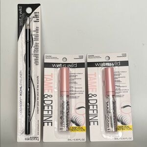 Wet n Wild Kohl Eyeliner and Brow Gel Set - Black and Clear